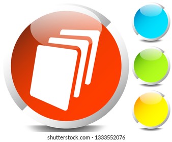 Sheets icon, Sheets of paper or other material