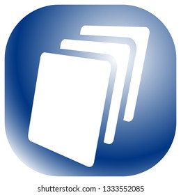 Sheets icon, Sheets of paper or other material
