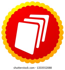 Sheets icon, Sheets of paper or other material