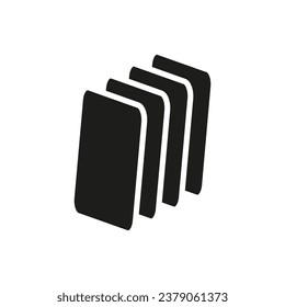 Sheets icon. Sheets of paper. Vector illustration. EPS 10.