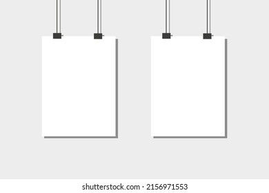 Sheets of paper .A4 format paper  Vector illustration.