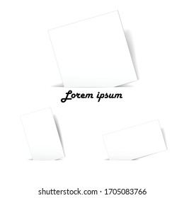 Sheets of paper in the pockets - Pieces of paper inserted into the slots. Vector illustration 
