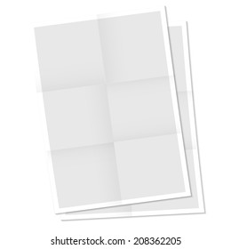 Sheets of paper with transparent shadows and place for your text - vector illustration