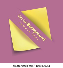 Blätter Papier. Vektorgrafik.