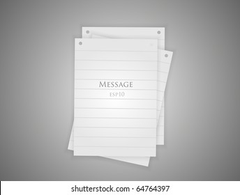Sheets of paper for your design. Fully vector, enjoy!