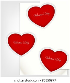 Sheets to record with valentines in heart shape