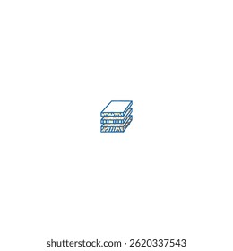 folhas de materiais de madeira ícone doodle esboço vetor. folhas de materiais de madeira sinal. símbolo isolado ilustração