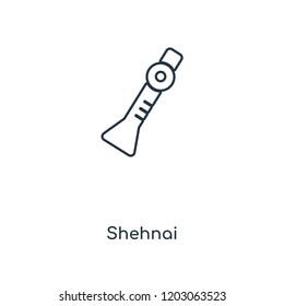 Shehnai concept line icon. Linear Shehnai concept outline symbol design. This simple element illustration can be used for web and mobile UI/UX.