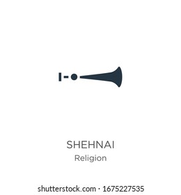 Shehnai icon vector. Trendy flat shehnai icon from religion collection isolated on white background. Vector illustration can be used for web and mobile graphic design, logo, eps10