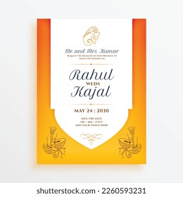 shehnai invitation card celebrate the big day with musical traditions vector