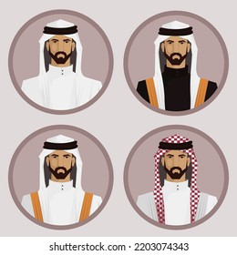 Sheikh character profile illustration image 