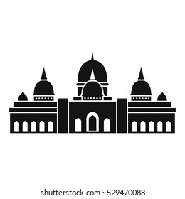 Sheikh Zayed Grand Mosque, UAE icon. Simple illustration of Sheikh Zayed Grand Mosque, UAE vector icon for web