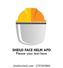 Sheild Face Helm APD Logo Design Template Illustration. This Is Good For Medical