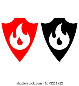 Sheild with fire protection