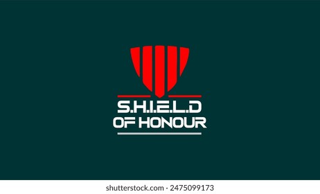 Sheild of honour logo Artwork - Vector typography