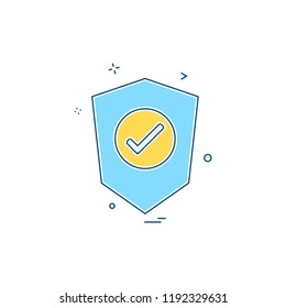 Sheild icon design vector 
