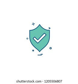 Sheild icon design vector 