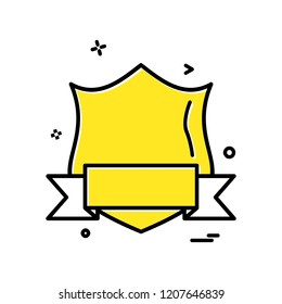 Sheild icon design vector 