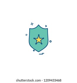 Sheild icon design vector