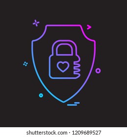 Sheild icon design vector