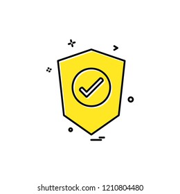 Sheild icon design vector 