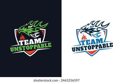 sheild type logo with eagle emblem. can be used on a t-shirt or as a logo