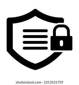 Sheild Vector Glyph Icon For Personal And Commercial Use.
