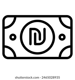 Shekel Currency business money illustration