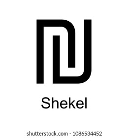 shekel icon. Element of currency for mobile concept and web apps. Detailed shekel icon can be used for web and mobile. Premium icon on white background