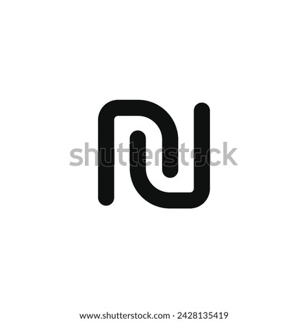 Shekel icon isolated on white background