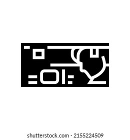 shekel ils glyph icon vector. shekel ils sign. isolated contour symbol black illustration