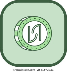 Shekel Line vector Icon Design
