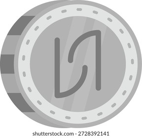 Vetor de Linha Shekel Icon Design