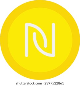 Shekel single vector line icon