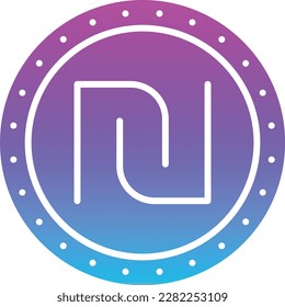 Shekel vector icon. Can be used for printing, mobile and web applications.