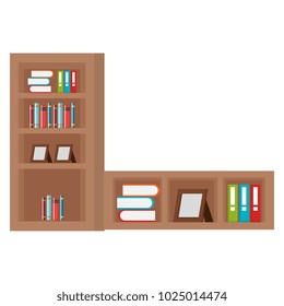 shelf with books icon