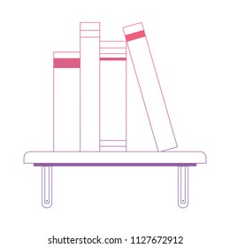 shelf with books icon