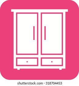 Shelf, cabinet, cupboard icon vector image.Can also be used for furniture design. Suitable for mobile apps, web apps and print media.