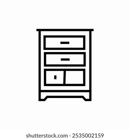 shelf cabinet icon sign vector