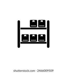 shelf concept line icon. Simple element illustration. shelf concept outline symbol design.
