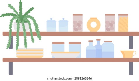 Estanque con material cosmético material vector de color semiplano. Objeto realista sobre blanco. Contenedores para el cuidado de la piel y plantas domésticas aisladas ilustraciones modernas de dibujos animados para el diseño gráfico y la animación