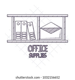 shelf with document folders