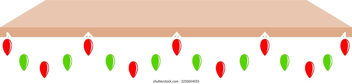 Shelf with Holiday Decorations to put on a wall or the hearth at advent or Christmas Eve