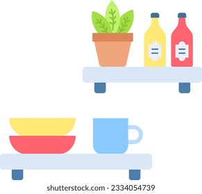 Shelf Icon image. Suitable for mobile application.