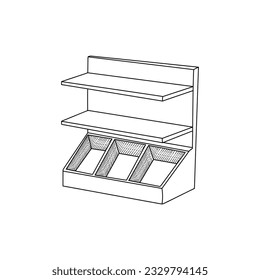 Shelf icon interior design logo symbol icon, vector graphic design illustration template