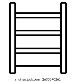 Shelf icon on white background vector
Vector line icon shopping and goods