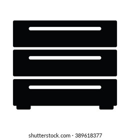 Shelf icon on the white background