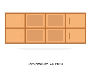 Shelf icon vector