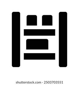 shelf icon. vector glyph icon for your website, mobile, presentation, and logo design.