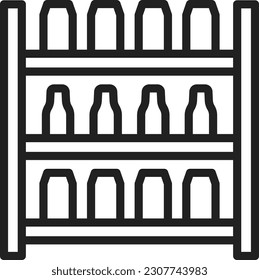 Shelf icon vector image. Suitable for mobile application web application and print media.